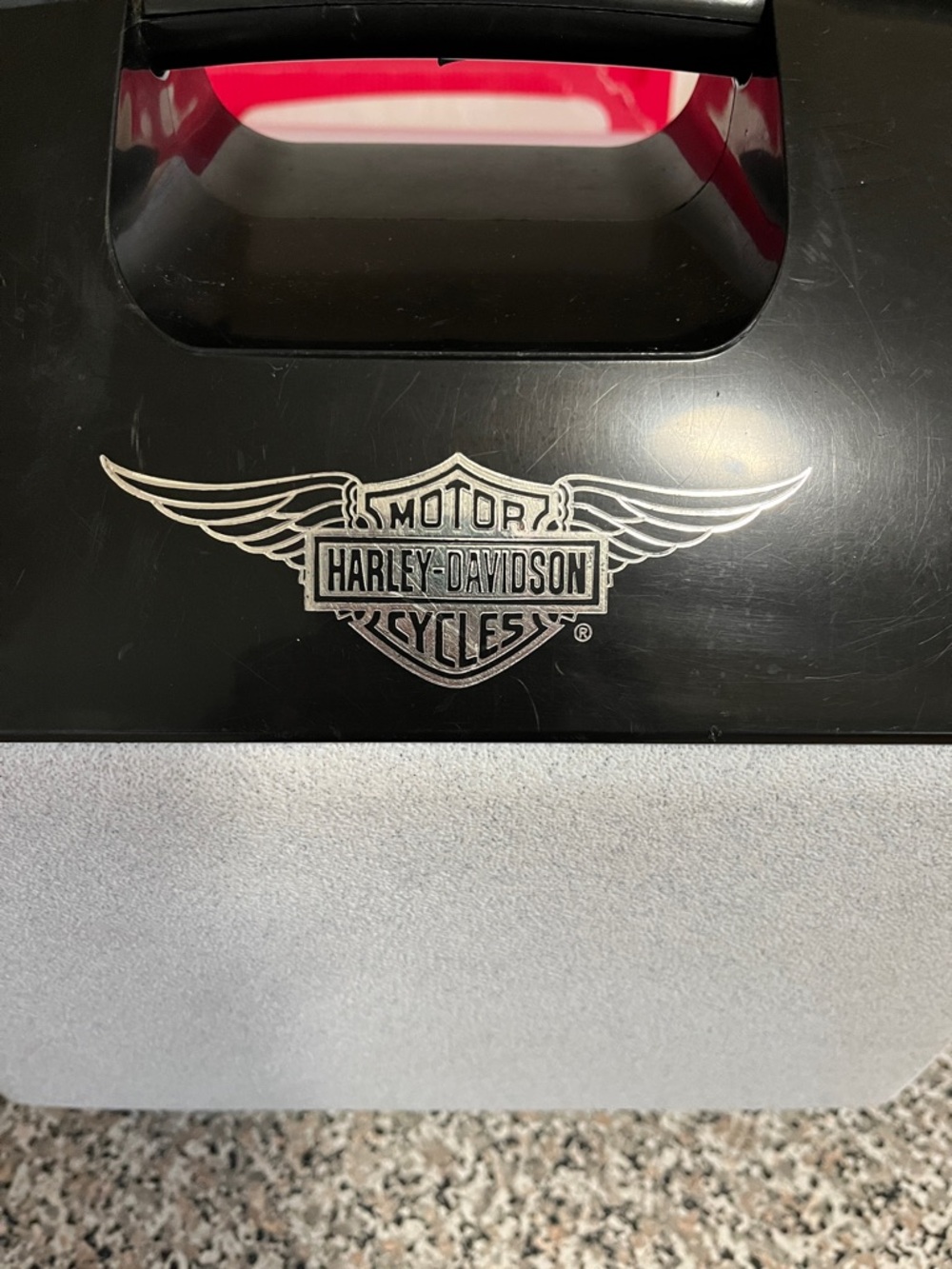 Harley-Davidson Two-Tone Portable Cooler - Black & Light Gray - Picture 2 of 7